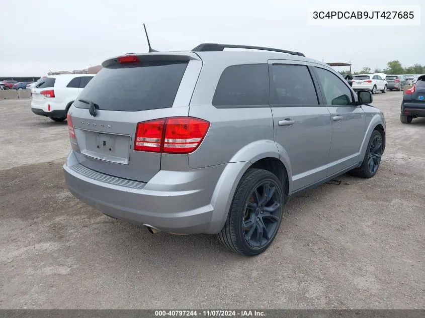 2018 Dodge Journey Se VIN: 3C4PDCAB9JT427685 Lot: 40797244