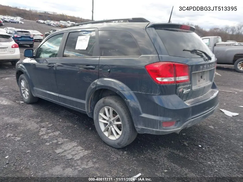 2018 Dodge Journey Sxt VIN: 3C4PDDBG3JT513395 Lot: 40817711