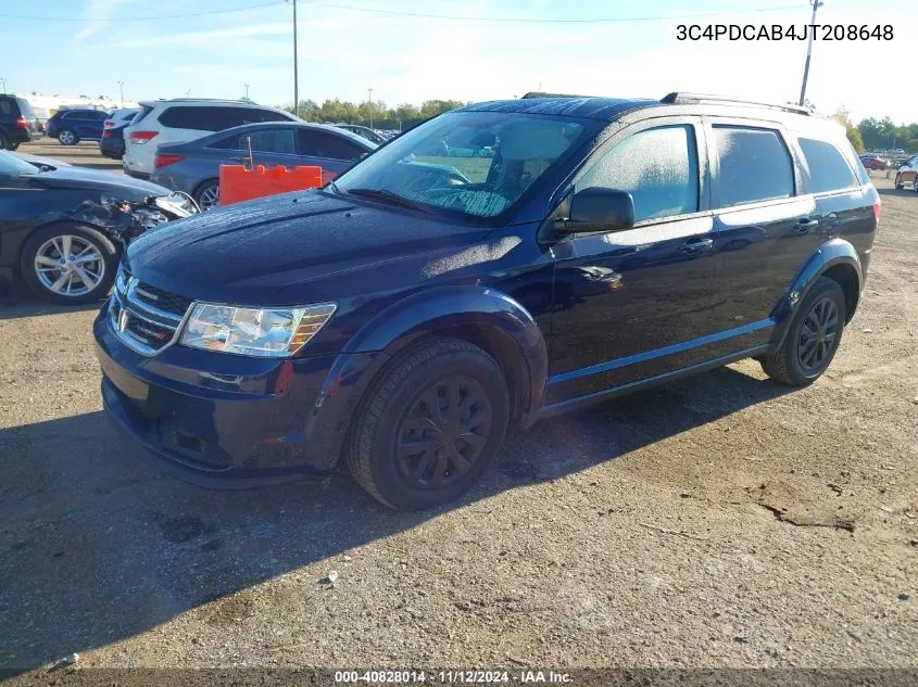 3C4PDCAB4JT208648 2018 Dodge Journey Se