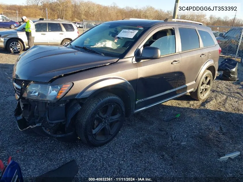 2018 Dodge Journey Crossroad Awd VIN: 3C4PDDGG6JT353392 Lot: 40832361