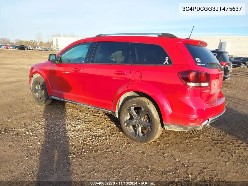 3C4PDCGG3JT475637 2018 Dodge Journey Crossroad