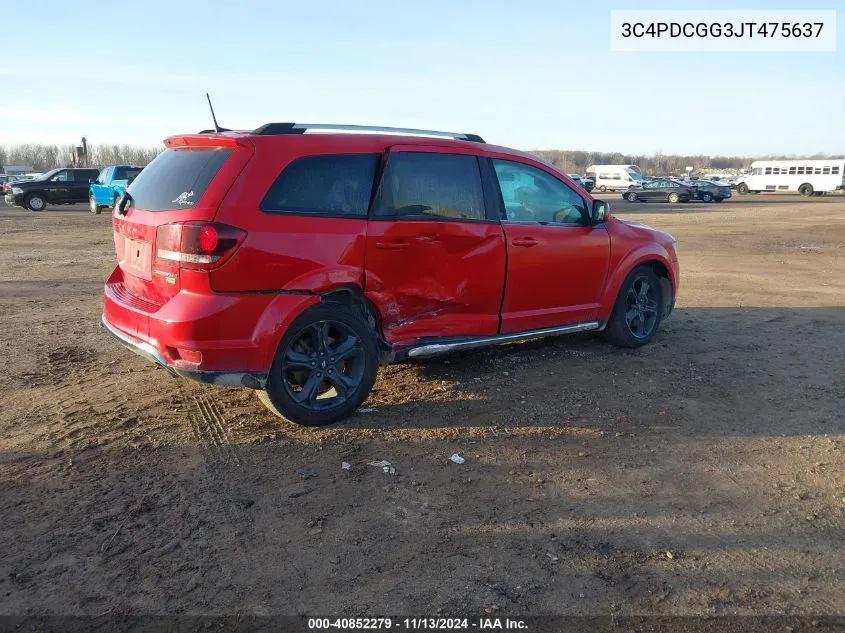 3C4PDCGG3JT475637 2018 Dodge Journey Crossroad