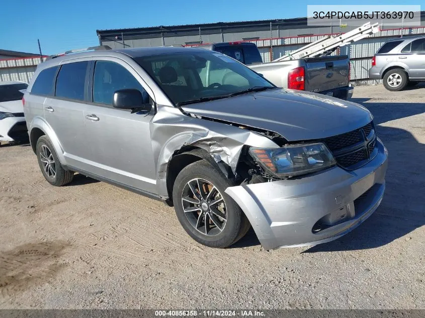 2018 Dodge Journey Se VIN: 3C4PDCAB5JT363970 Lot: 40856358