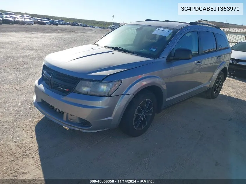 2018 Dodge Journey Se VIN: 3C4PDCAB5JT363970 Lot: 40856358