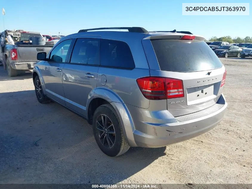 2018 Dodge Journey Se VIN: 3C4PDCAB5JT363970 Lot: 40856358