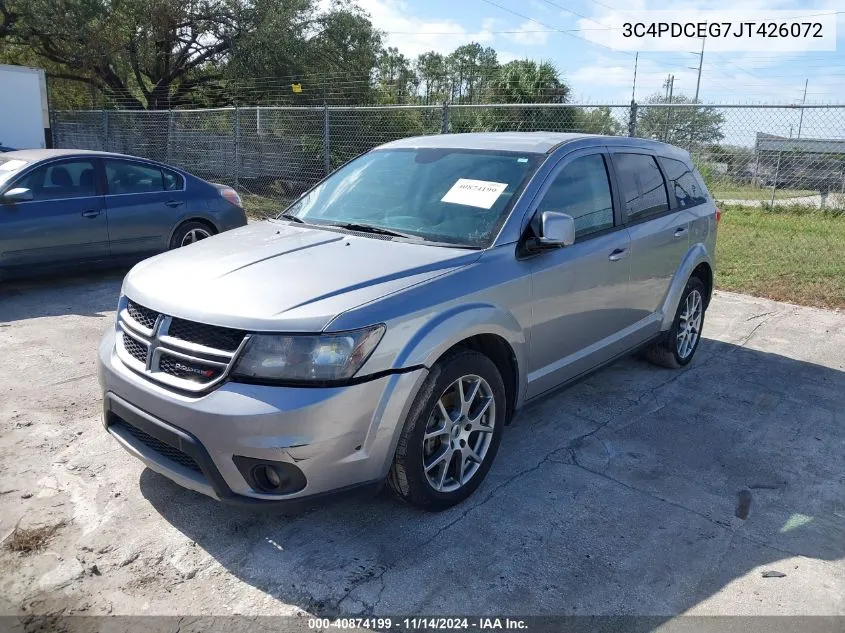 2018 Dodge Journey Gt VIN: 3C4PDCEG7JT426072 Lot: 40874199