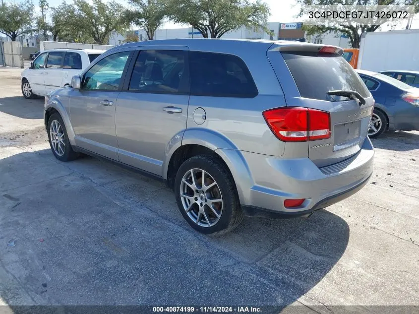 2018 Dodge Journey Gt VIN: 3C4PDCEG7JT426072 Lot: 40874199