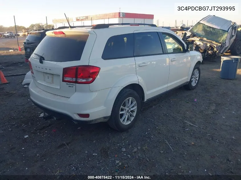 2018 Dodge Journey Sxt VIN: 3C4PDCBG7JT293995 Lot: 40878422