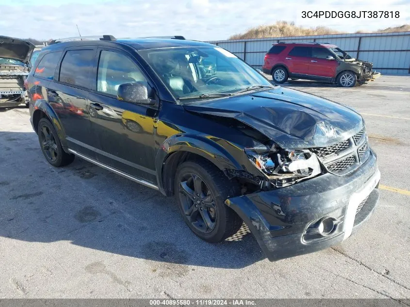 2018 Dodge Journey Crossroad Awd VIN: 3C4PDDGG8JT387818 Lot: 40895580