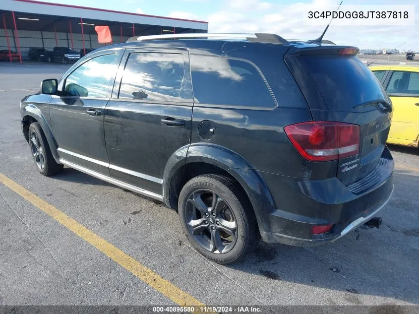 2018 Dodge Journey Crossroad Awd VIN: 3C4PDDGG8JT387818 Lot: 40895580