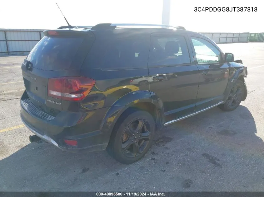 2018 Dodge Journey Crossroad Awd VIN: 3C4PDDGG8JT387818 Lot: 40895580