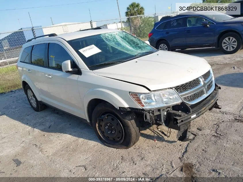 3C4PDCBB0KT868329 2019 Dodge Journey Se