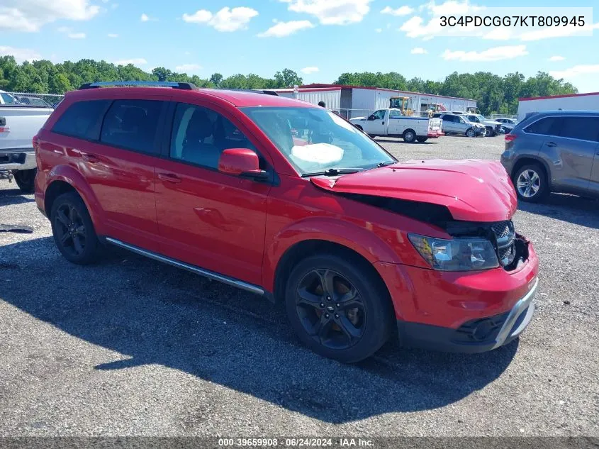 2019 Dodge Journey Crossroad VIN: 3C4PDCGG7KT809945 Lot: 39659908