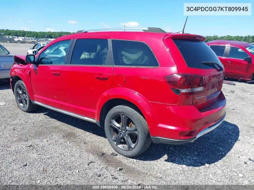 2019 Dodge Journey Crossroad VIN: 3C4PDCGG7KT809945 Lot: 39659908