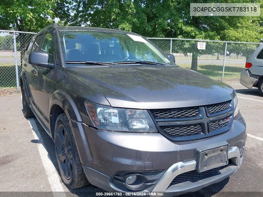 2019 Dodge Journey Crossroad VIN: 3C4PDCGG5KT783118 Lot: 39661760