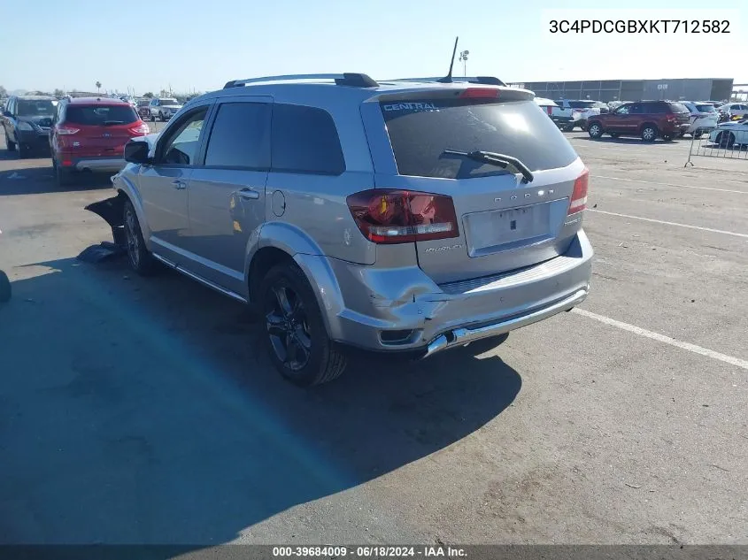 2019 Dodge Journey Crossroad VIN: 3C4PDCGBXKT712582 Lot: 39684009