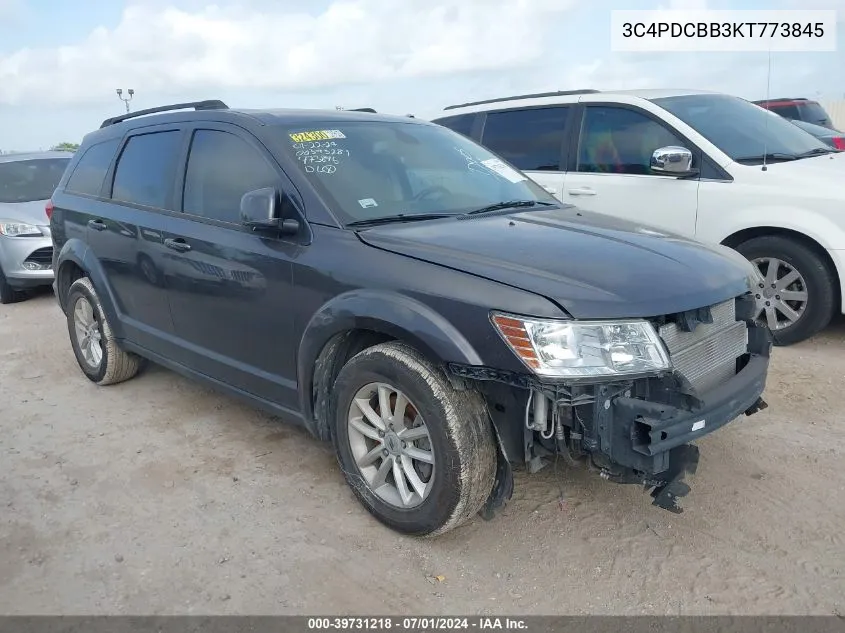 2019 Dodge Journey Se VIN: 3C4PDCBB3KT773845 Lot: 39731218