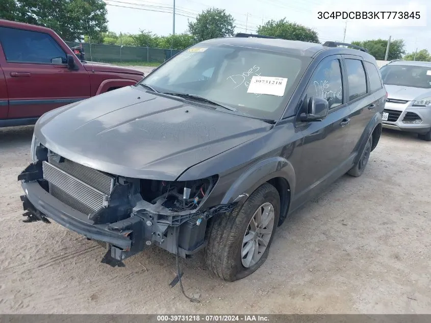 2019 Dodge Journey Se VIN: 3C4PDCBB3KT773845 Lot: 39731218