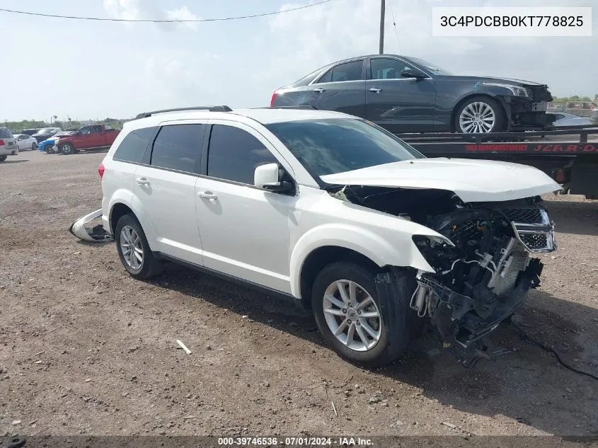 3C4PDCBB0KT778825 2019 Dodge Journey Se