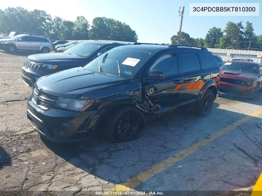 2019 Dodge Journey Se VIN: 3C4PDCBB5KT810300 Lot: 39771923