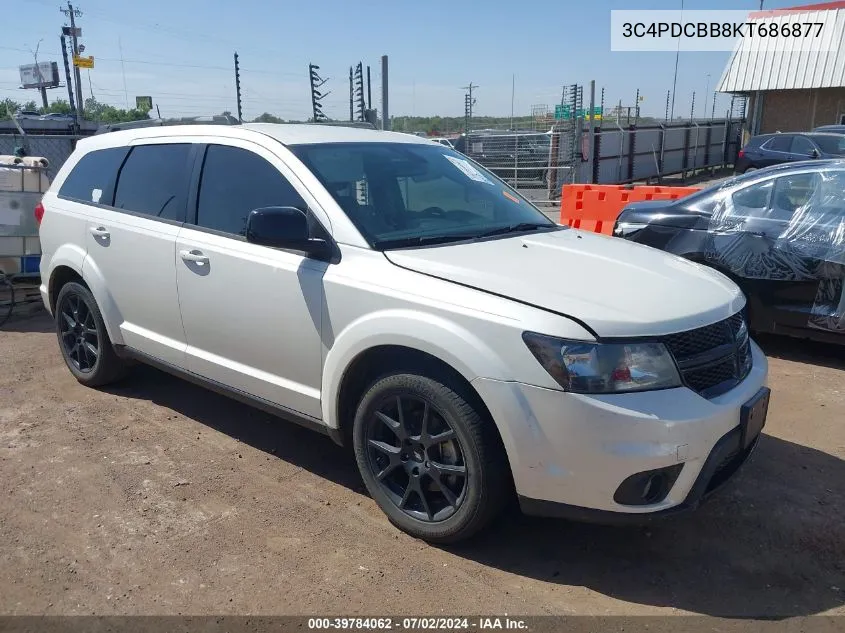 2019 Dodge Journey Se VIN: 3C4PDCBB8KT686877 Lot: 39784062