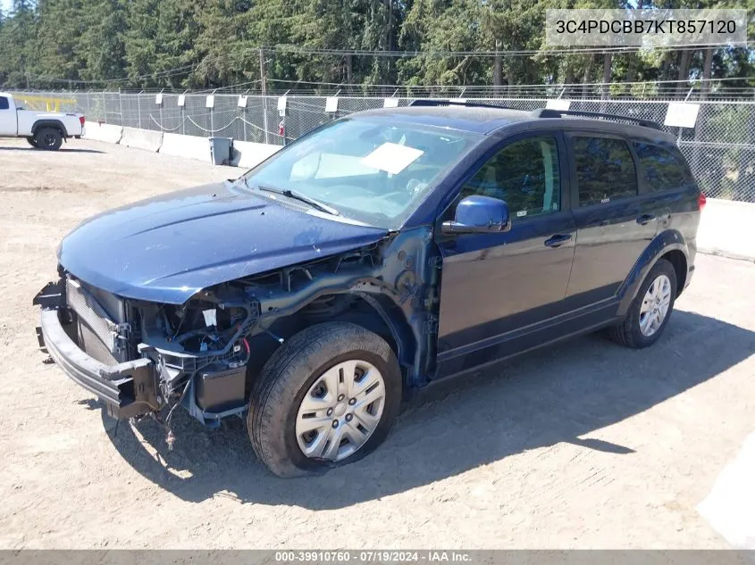 3C4PDCBB7KT857120 2019 Dodge Journey Se