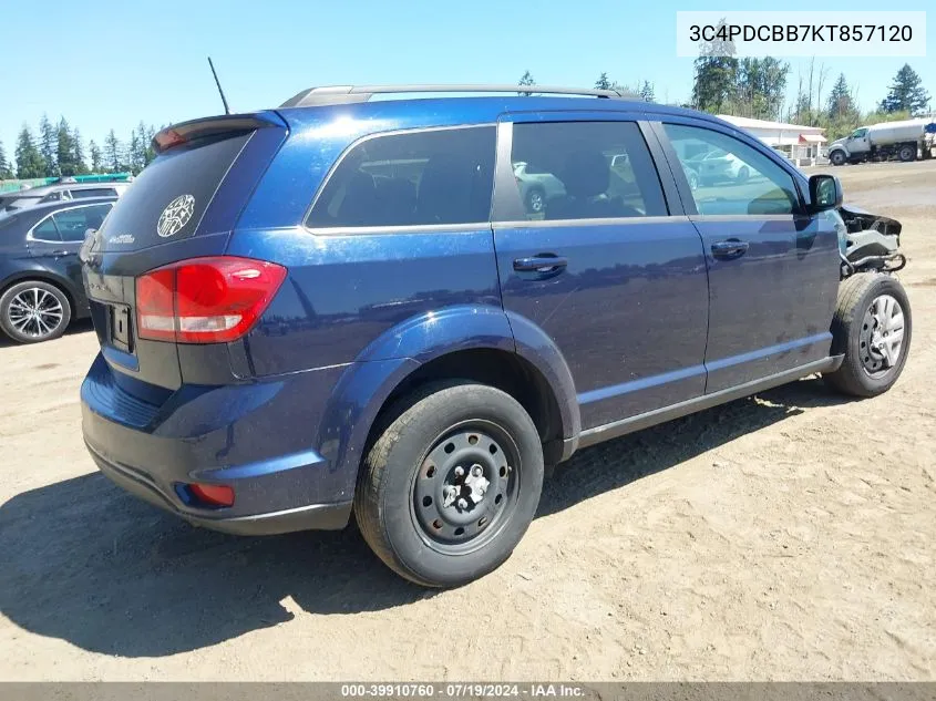 3C4PDCBB7KT857120 2019 Dodge Journey Se