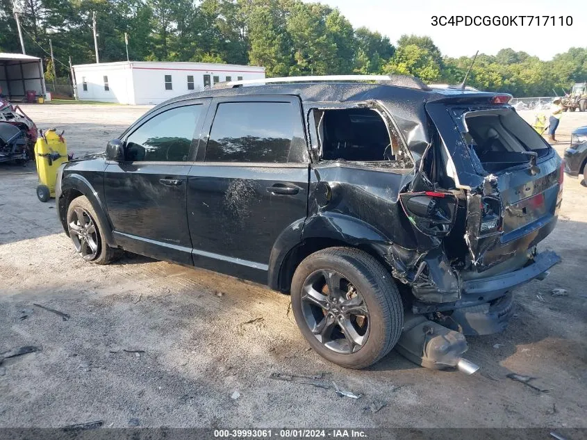 2019 Dodge Journey Crossroad VIN: 3C4PDCGG0KT717110 Lot: 39993061