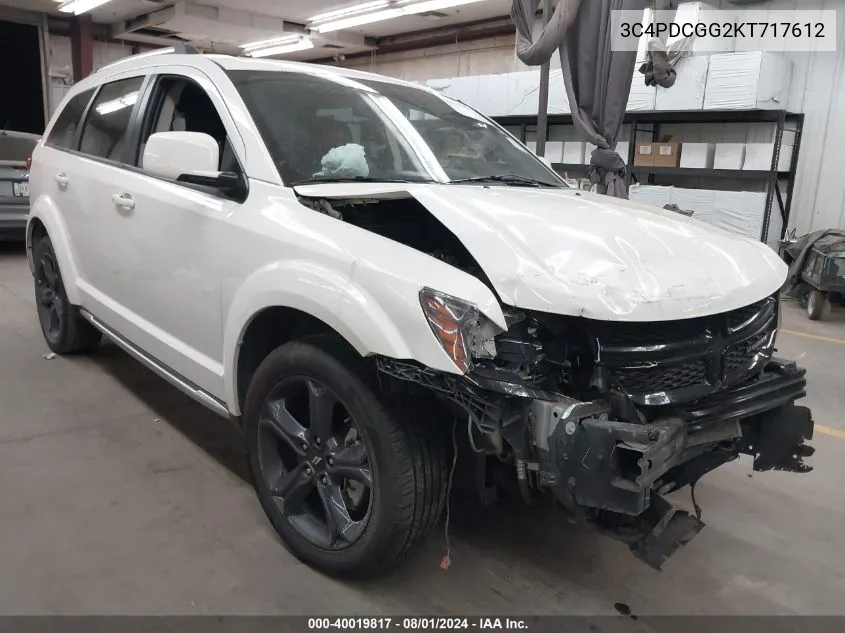 2019 Dodge Journey Crossroad VIN: 3C4PDCGG2KT717612 Lot: 40019817