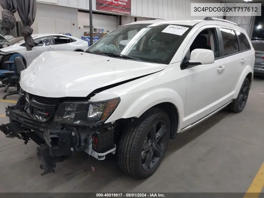 2019 Dodge Journey Crossroad VIN: 3C4PDCGG2KT717612 Lot: 40019817