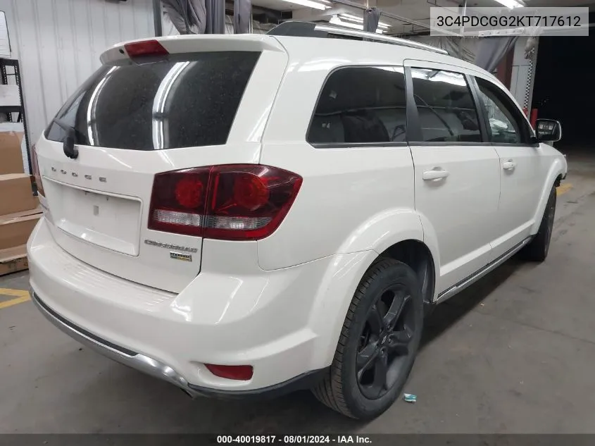 2019 Dodge Journey Crossroad VIN: 3C4PDCGG2KT717612 Lot: 40019817