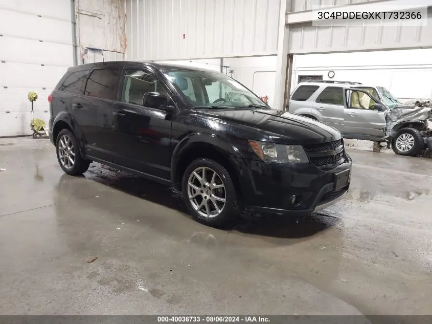 2019 Dodge Journey Gt Awd VIN: 3C4PDDEGXKT732366 Lot: 40036733