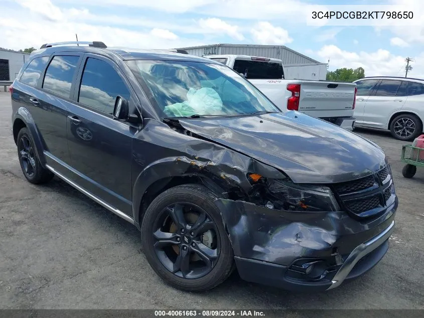 3C4PDCGB2KT798650 2019 Dodge Journey Crossroad