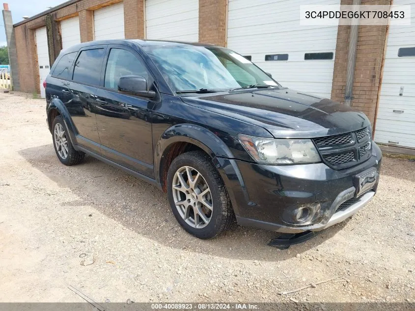 2019 Dodge Journey Gt Awd VIN: 3C4PDDEG6KT708453 Lot: 40089923