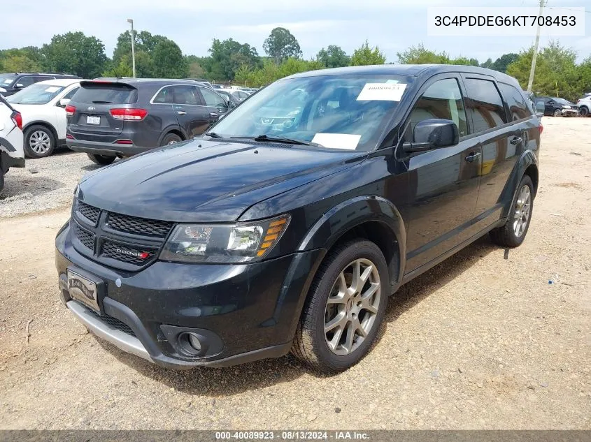 2019 Dodge Journey Gt Awd VIN: 3C4PDDEG6KT708453 Lot: 40089923