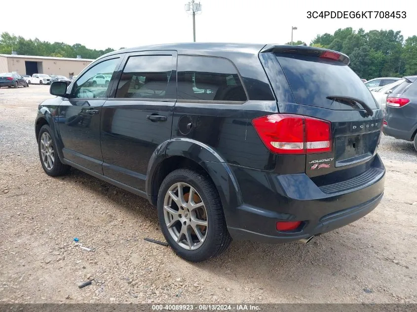 2019 Dodge Journey Gt Awd VIN: 3C4PDDEG6KT708453 Lot: 40089923