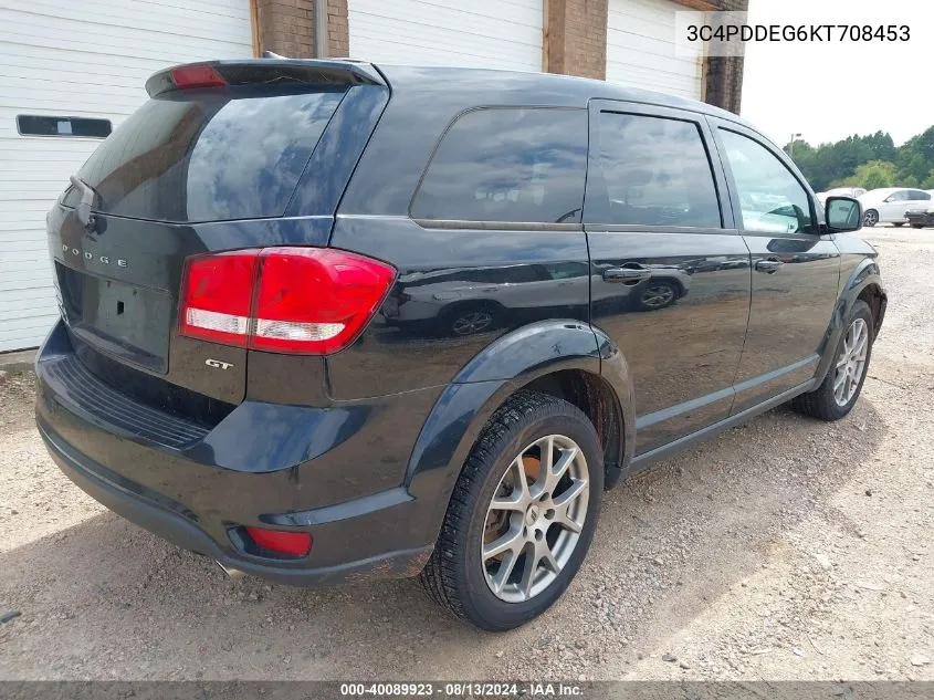 2019 Dodge Journey Gt Awd VIN: 3C4PDDEG6KT708453 Lot: 40089923