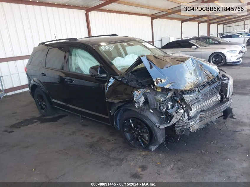 2019 Dodge Journey Se VIN: 3C4PDCBB6KT845766 Lot: 40091445