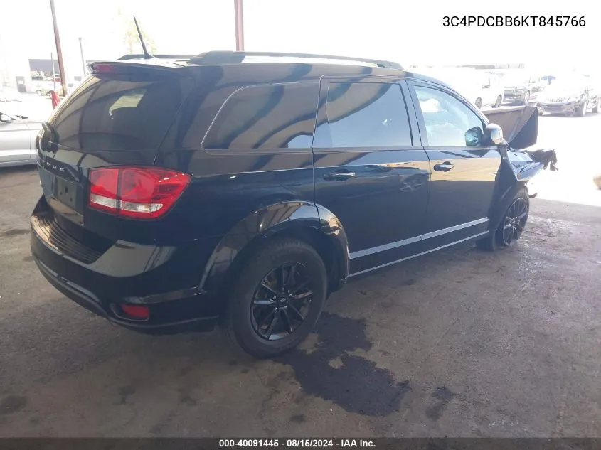 2019 Dodge Journey Se VIN: 3C4PDCBB6KT845766 Lot: 40091445