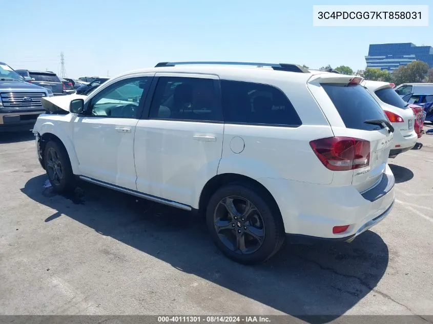 3C4PDCGG7KT858031 2019 Dodge Journey Crossroad