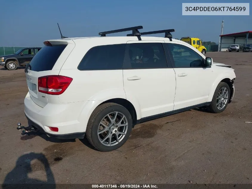 3C4PDDEG6KT764599 2019 Dodge Journey Gt Awd