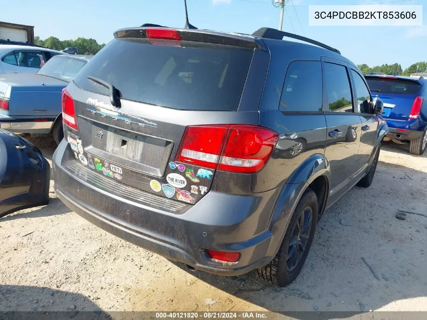 2019 Dodge Journey Se VIN: 3C4PDCBB2KT853606 Lot: 40121820