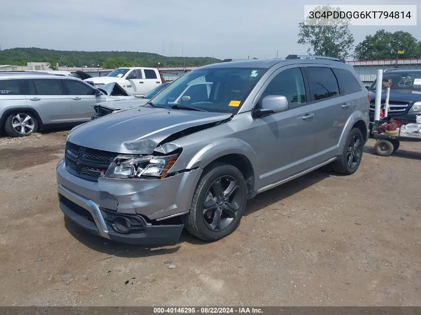 3C4PDDGG6KT794814 2019 Dodge Journey Crossroad Awd