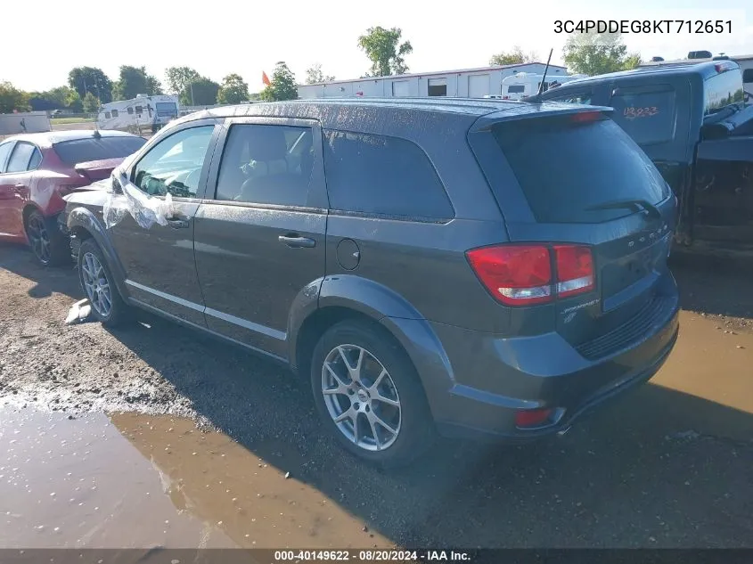 3C4PDDEG8KT712651 2019 Dodge Journey Gt