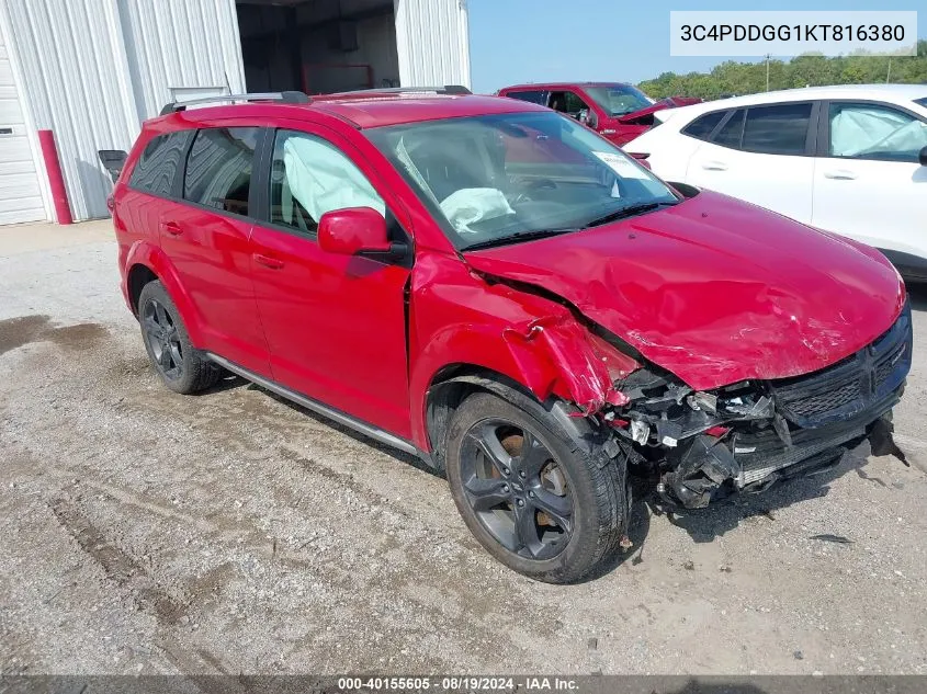 2019 Dodge Journey Crossroad Awd VIN: 3C4PDDGG1KT816380 Lot: 40155605