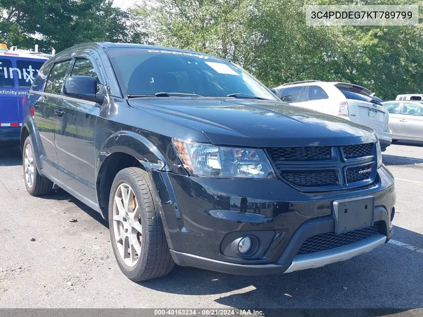 3C4PDDEG7KT789799 2019 Dodge Journey Gt Awd