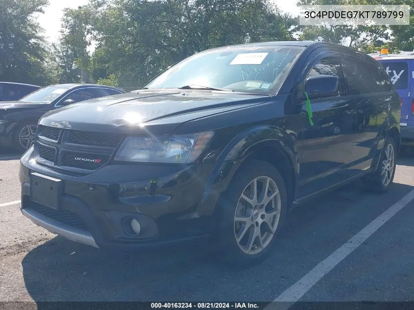 3C4PDDEG7KT789799 2019 Dodge Journey Gt Awd