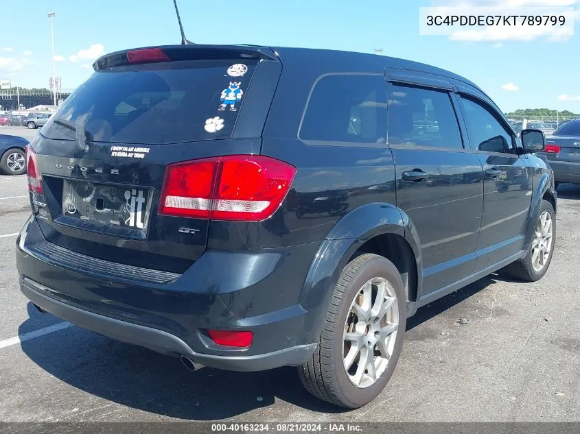 3C4PDDEG7KT789799 2019 Dodge Journey Gt Awd