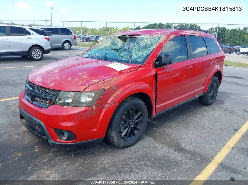 2019 Dodge Journey Se VIN: 3C4PDCBB4KT815813 Lot: 40177858