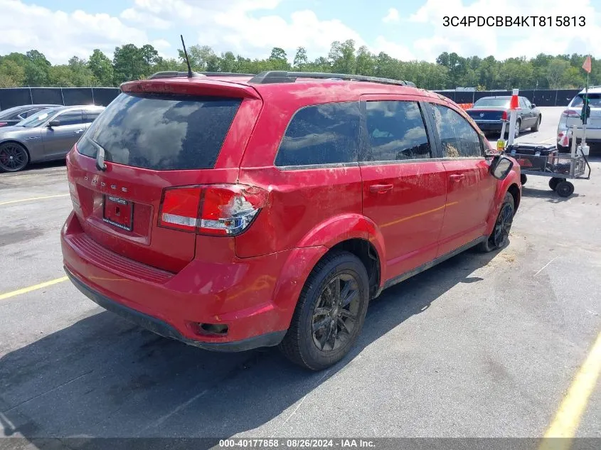 2019 Dodge Journey Se VIN: 3C4PDCBB4KT815813 Lot: 40177858